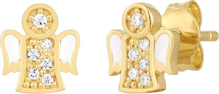 Actual product image Glanzstücke München Ladies Angel Sterling Silver Cubic Zirconia Yellow Gold - 33832 (Sterling Silver)