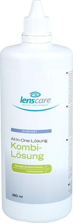 Produktbild 4Care Lenscare Kombi-Lösung für weiche Kontaktlinsen, 380 ml Lösung (All in One Lösung, 380 ml)