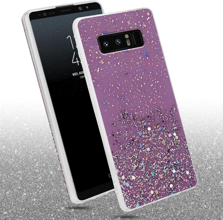 Actual product image Cadorabo TPU cover sparkling glitter (Samsung Galaxy Note 8)