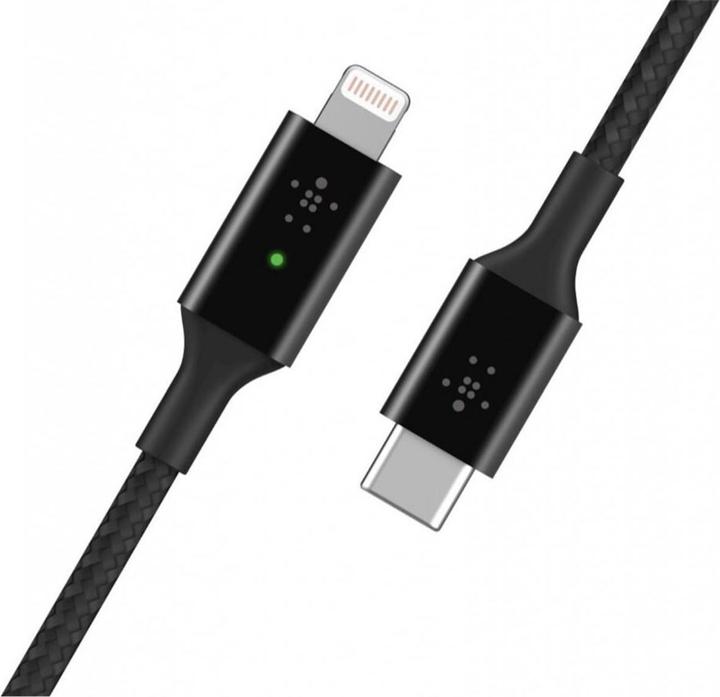 Produktbild Belkin USB-Ladekabel Boost Charge LED USB-C – Lightning 1.2 m (1.20 m, USB 3.2 Gen 1)