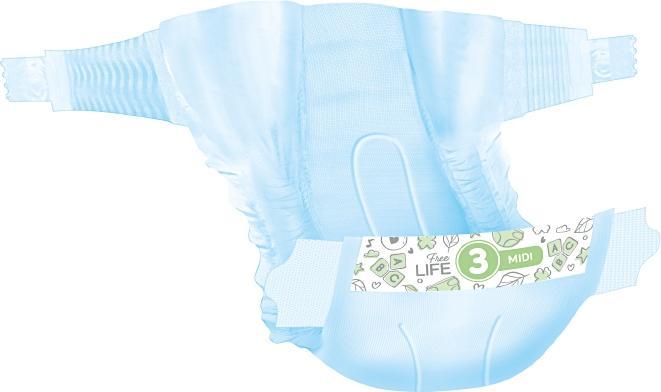 Immagine prodotto Ontex BBCash Freelife Midi 4 - 9 kg (52 Pezzo/i)