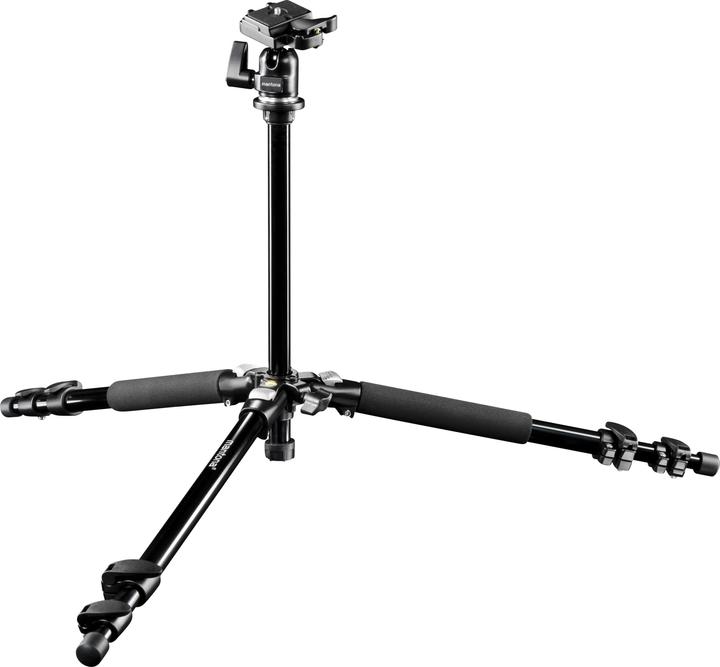 Produktbild mantona Dreibeinstativ 3/8 Zoll Arbeitshöhe=35 144 cm Schwarz Kug (Metall)