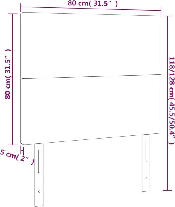 Produktbild VidaXL Cain (80 x 5 x 128 cm)
