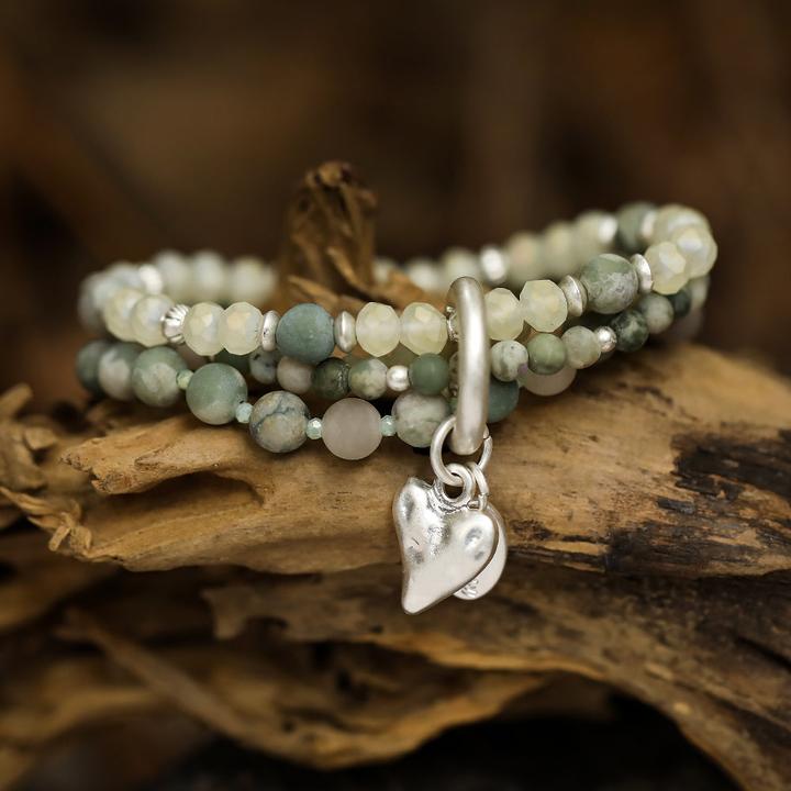 Andreani Bracelet with real natural jade (8 cm, 100% natural jade)