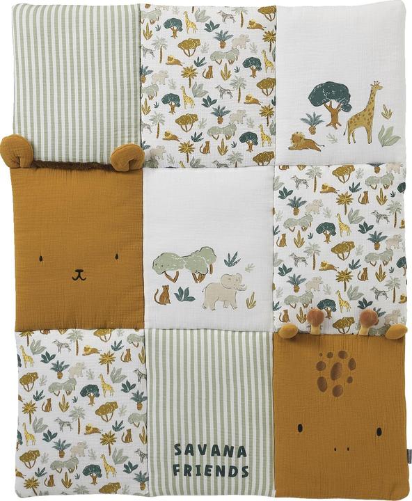Produktbild Vertbaudet Baby Patchwork-Spieldecke/Laufstalleinlage SAVANNE (75 x 100 cm)