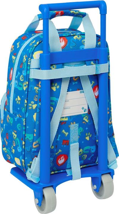 Produktbild Paw Patrol Schulrucksack mit Rädern The Pups rule Blau 20 x 28 x 8 cm