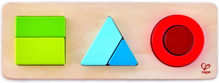 Actual product image Hape Geometry Puzzle (6 pieces)