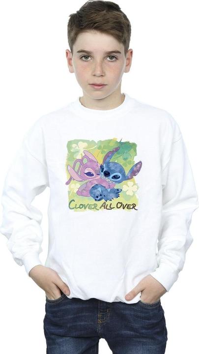 Produktbild Disney Lilo And Stitch St Patrick's Day Clover Sweatshirt Jungen (128)