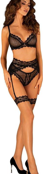 Actual product image Obsessive Suspenderbelt Marrbel - black (L, XL)