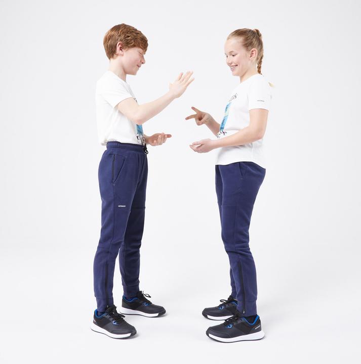 Produktbild Artengo Kinder Tennishose mit Reissverschluss am Beinende - TPA TH Junior blau (12, 13, 14)
