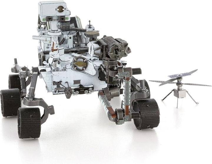 Actual product image Fascinations Metal Earth Space 3D Bricks : Mars Rover Perseverance & Ingenuity Helicopter