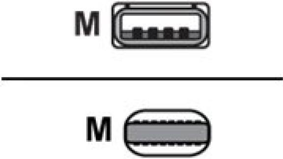 Actual product image M-Cab Sync and charging cable (1 m, USB 2.0)