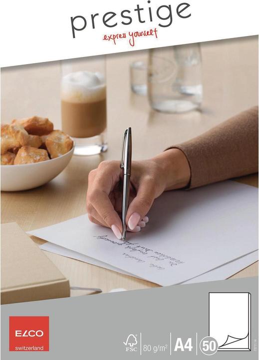 Actual product image Elco Prestige writing pad (A4, Plain, Soft cover)