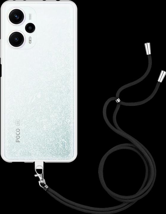 Actual product image Cazy Mobile Phone Chain Case Compatible with Xiaomi Poco F5 - Silicone Mobile Phone Case with Strap