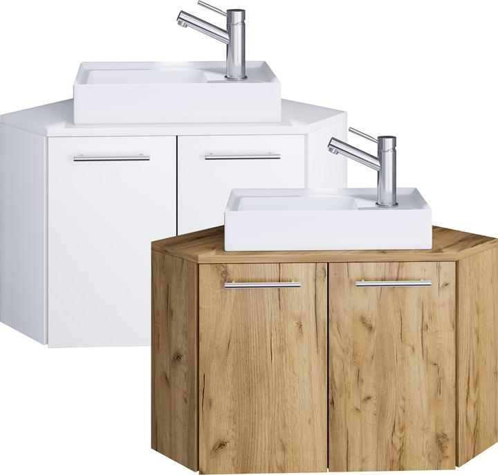 VCM 2-piece corner set guest toilet wash place washbasin Vilosa