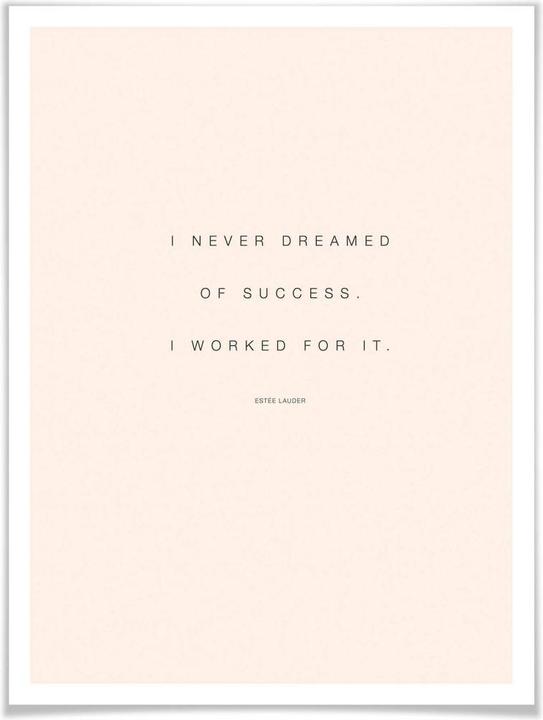 Produktbild Trenddeko Set mit Bilderrahmen I never dreamed of Success (2er Set) (40 x 50 cm)
