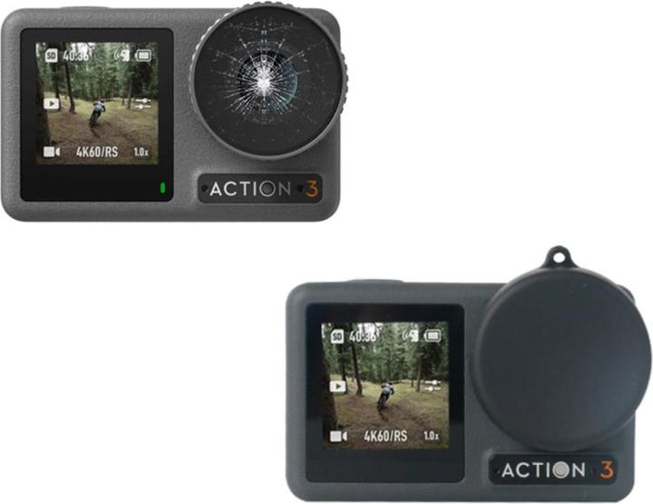 Immagine prodotto Ueli Express 8 in 1 DJI Osmo Action Display und Linsen Panzerglas mit Objektivschutz (Osmo Azione 3, Osmo Azione 4)
