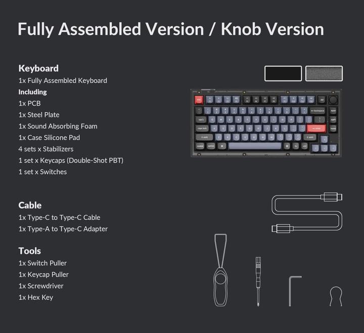 Image du produit Keychron V1 Version du bouton (US, Filaire)