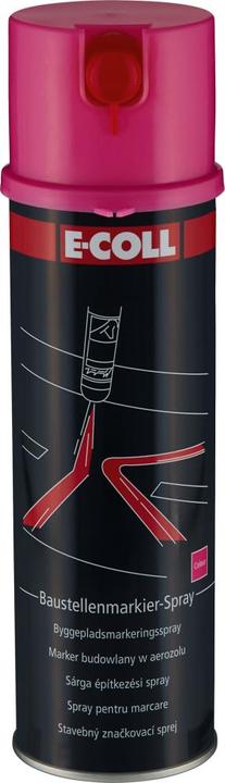 E-coll Construction site marking spray 500ml pink EE (Pink, 0.50 l)