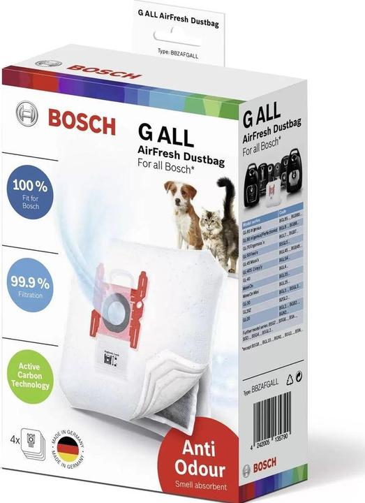 Bosch Hausgeräte Staubsaugerbeutel AirFresh G All 17002915