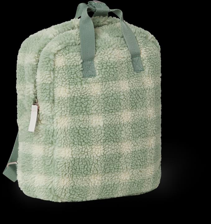 Garbo & Friends Pile TeddyRucksack Sage Check