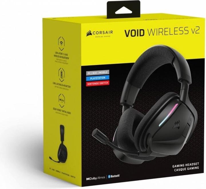 Actual product image Corsair VOID WIRELESS v2, Carbon – WW (Wireless)