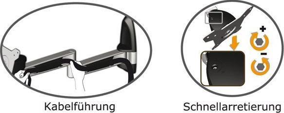 Image du produit Tronje LCD TFT Wandhalter AR210, 15"-2X", max.12kg (Mur, 24", 12 kg)