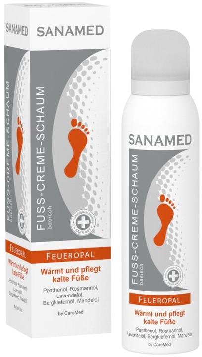 Sanamed Fuss-Crème-Schaum "Feueropal" (Fusscrème & Fussgel, 150 ml)