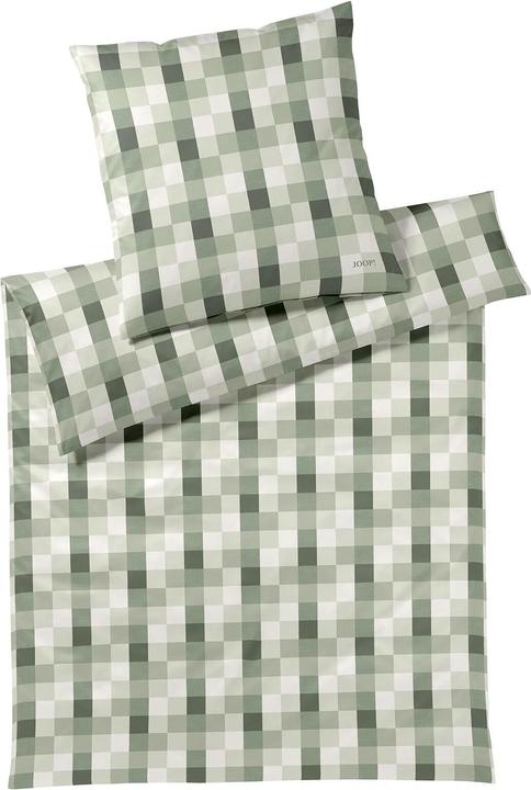 Actual product image Joop! Living JOOP Mako-Satin Bettwäsche Mesh sage (Bedding set, 160x210 cm + 65x100 cm)