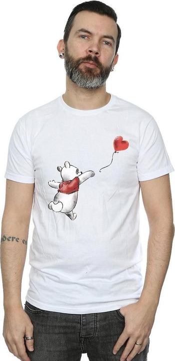 Actual product image Winnie the Pooh Mens Balloon Cotton T-Shirt (XXL)