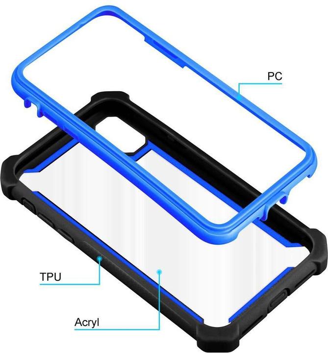 Image du produit Cadorabo Couverture acrylique hybride 2 en 1 (Apple iPhone X)