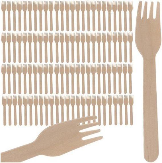 Actual product image Ruhhy Wooden forks - 100 pcs ruhy 20697 (100 x)