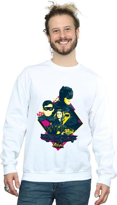 Immagine prodotto Felpa in cotone con personaggi Pop Art della serie TV di Batman (XL)