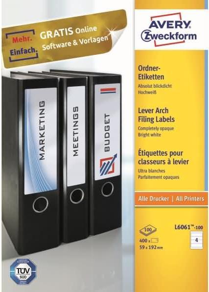 Produktbild Avery Ordneretiketten