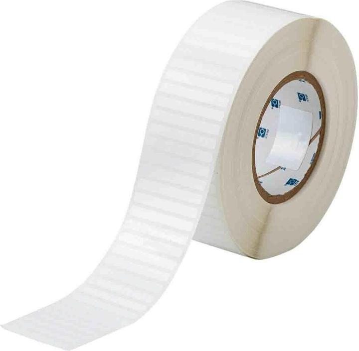 Image du produit Brady THT-48-473-10, polyester conducteur de tension, blanc, 50,80 x 6,35 mm, permanent (10000 E.)