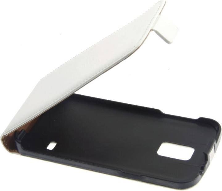 Actual product image OEM Slim Leather Flip Case Galaxy S5 mini - White (Samsung Galaxy S5 Mini)