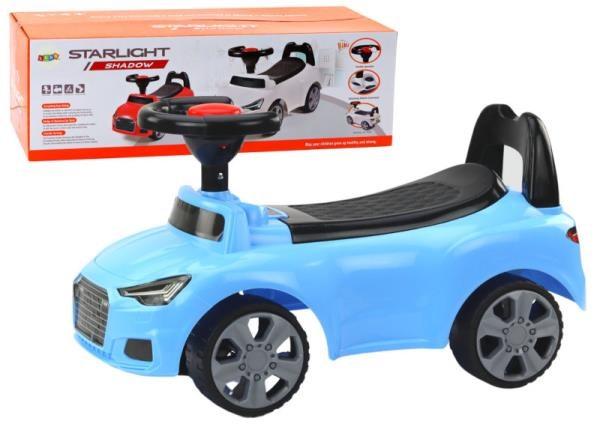 Image du produit Lean Toys Voiture à dosseret QX-3396 Klaxon Boîte de rangement Bleu 17696