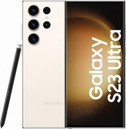 Produktbild Re!commerce Galaxy S23 Ultra 5G (dual sim) (256 GB, Weiss, 6.80", 200 Mpx, Dual SIM, C / Gut)