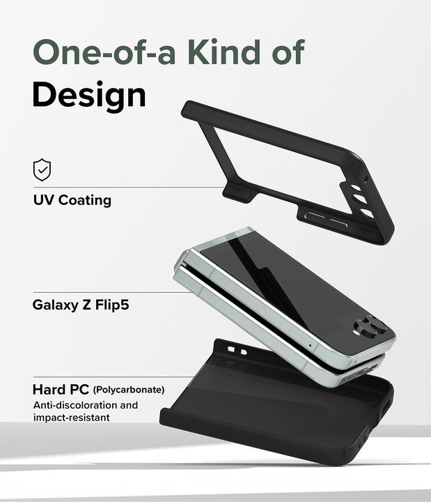 Actual product image Ringke Case for Galaxy Z Flip 5 SLIM BLACK (Samsung Galaxy Z Flip 5G)