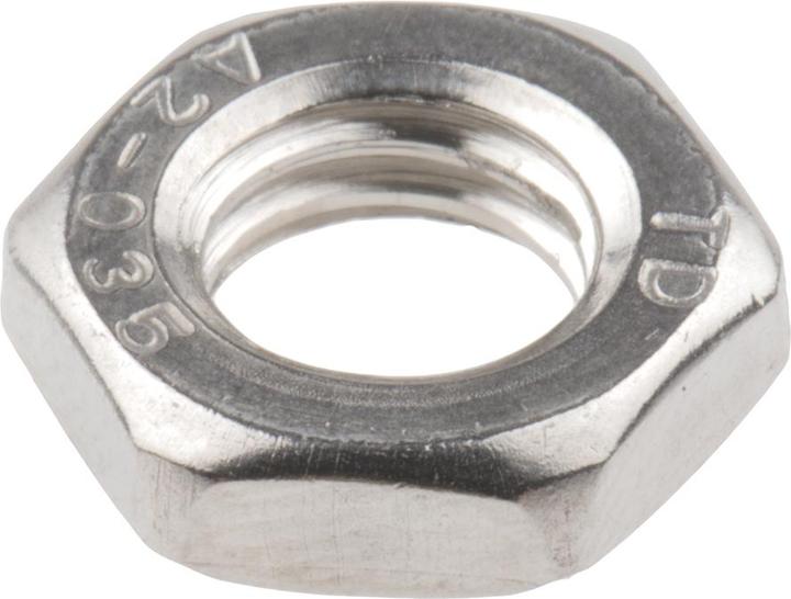 Actual product image Rs Pro M8 A2 S/Steel Locking Half Nut,Din 439 (M8)