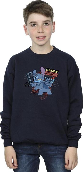 Produktbild Disney Lilo And Stitch Easily Distracted Sweatshirt Jungen (140, 146)
