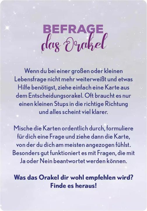 Actual product image Entscheidungsorakel (German, Ars Edition, 2019)