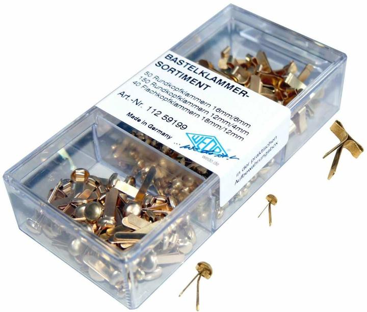 Image du produit Wedo Ensemble de clips artisanaux en 3 tailles (240 x)