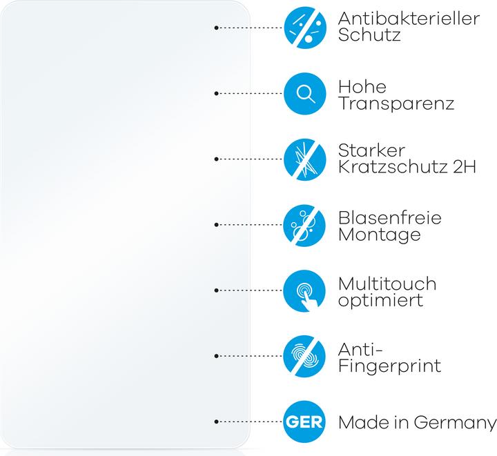 Produktbild upscreen Antibakterieller Displayschutz