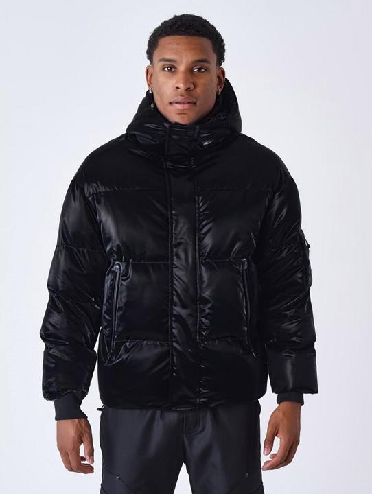 Produktbild Project X Paris Ultraleichte, glänzende Daunenjacke mit Kapuze (L)