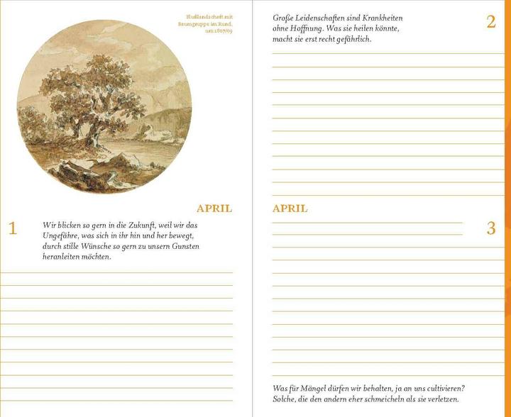 Actual product image Salve! 365 days with Goethe (Hardcover, German)
