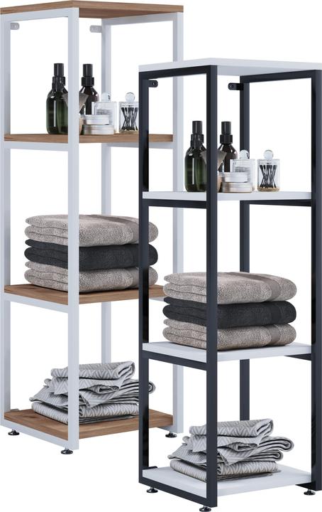 Immagine prodotto VCM Mobili da bagno Armadietto alto Scaffale da bagno Bitila L (112 x 35 x 35 cm)