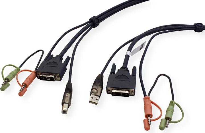 Actual product image Aten 2L-7D02U KVM cable with USB and DVI-D connectors
