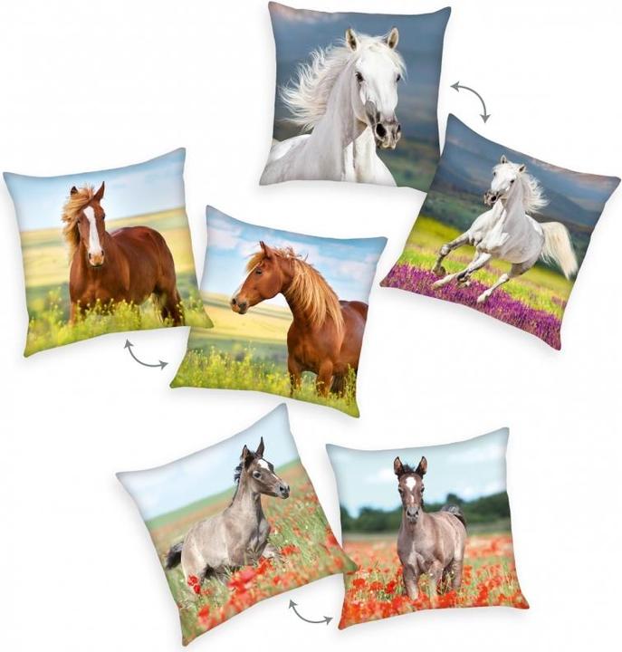 Actual product image Herding Decorative cushion horse (40 x 40 cm)