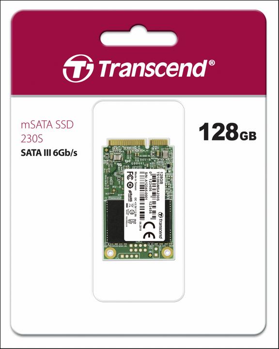 Actual product image Transcend 230S (128 GB, mSATA)